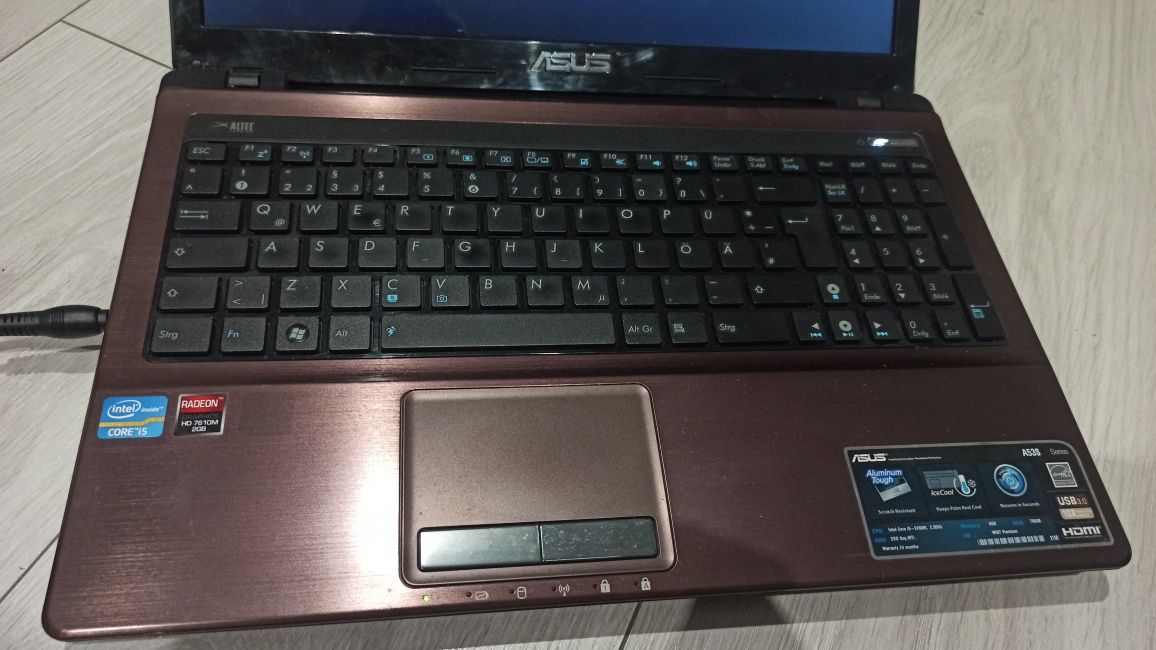Asus i5 dysk SSD laptop 8gb ram do pracy nauki