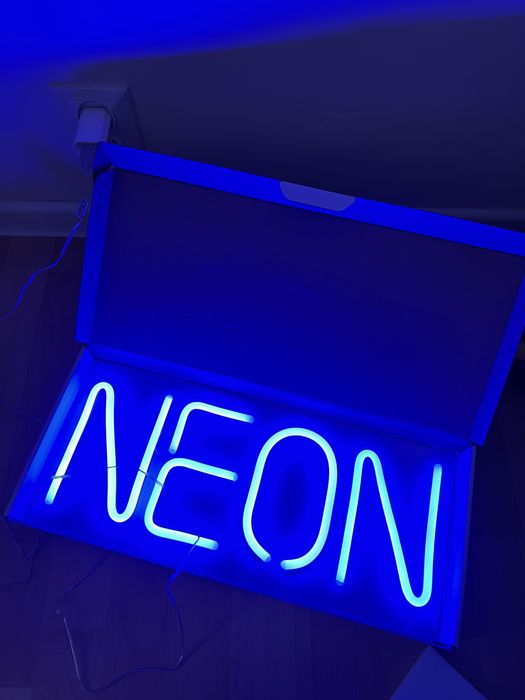 NEON led USB napis retro