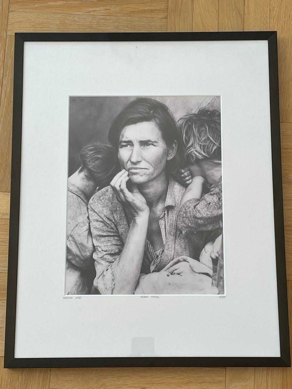 Dorothea Lange "Migrant mother" ., Archival pigment print.