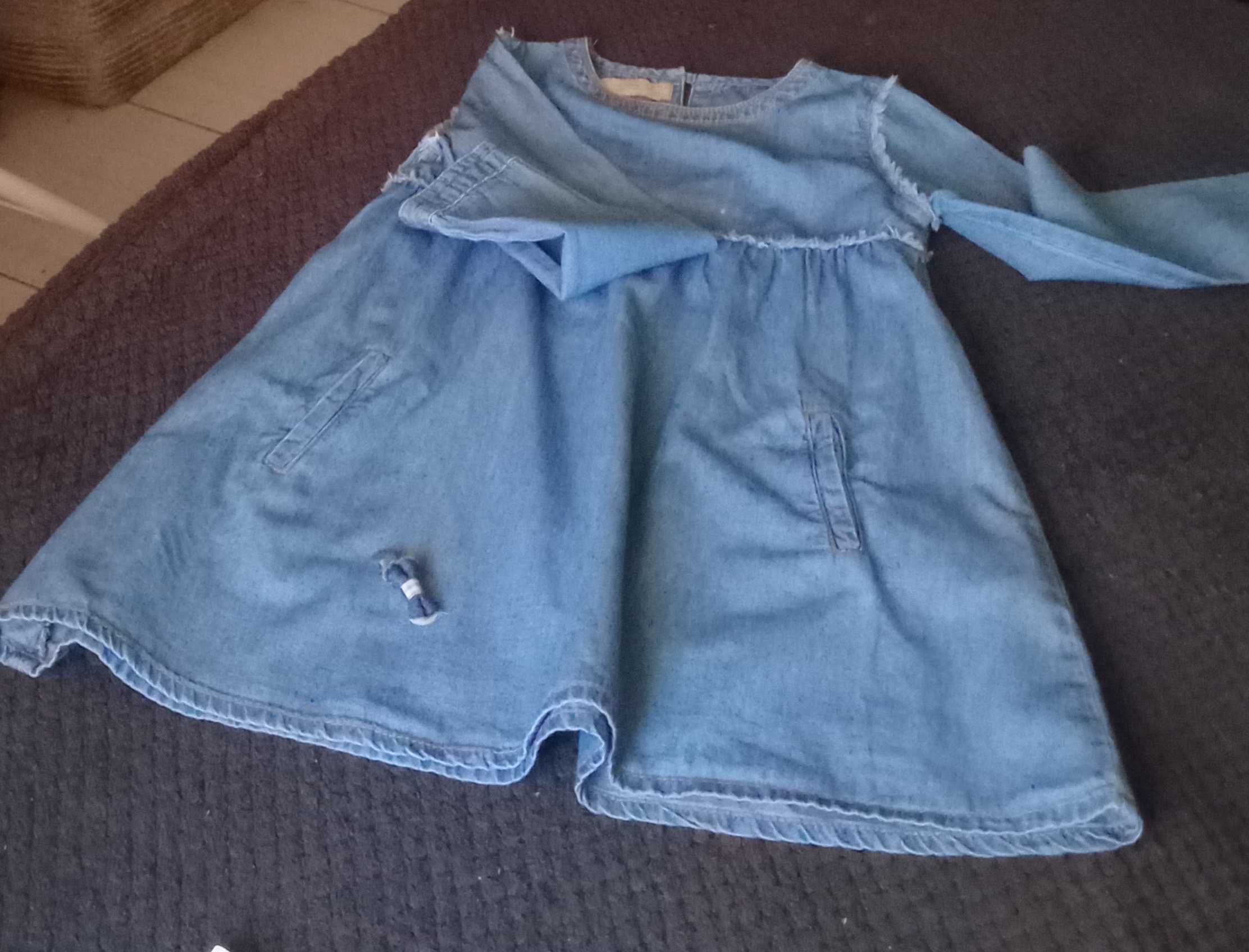 Vestigo Ganga Girls Denim - 4/ 5 anos - Manga comprida - Como Novo