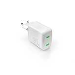 Ładowarka sieciowa Puro MiniPro 35W GaN 2xUSB-C - biała