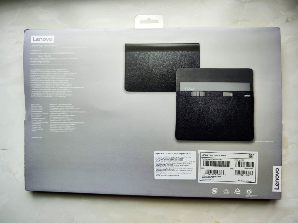 Чохол для ноутбука Lenovo Yoga Sleeve 14"