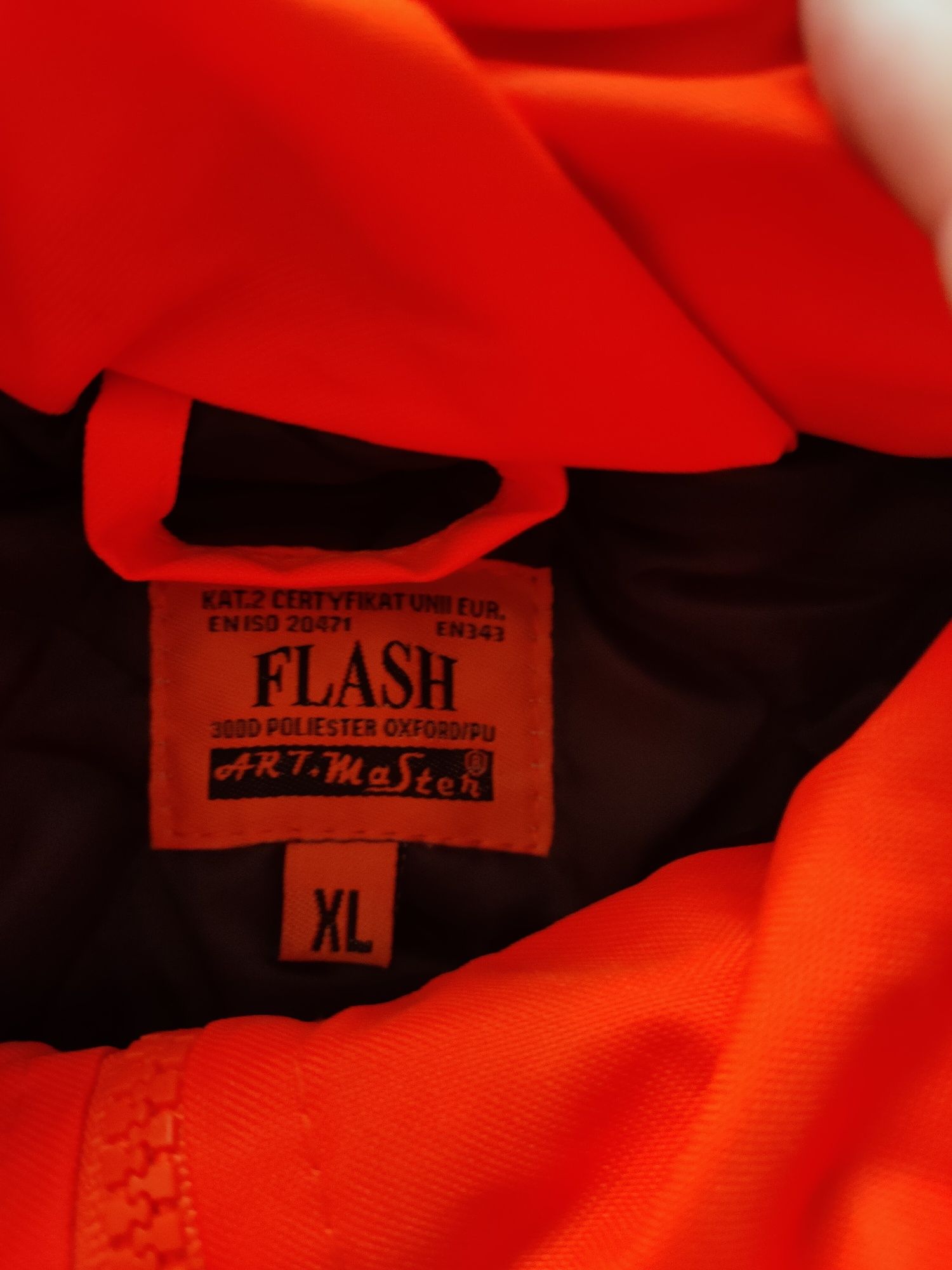 Kurtka BHP FLASH Pomarańczowa rozm.XL + czapka gratis