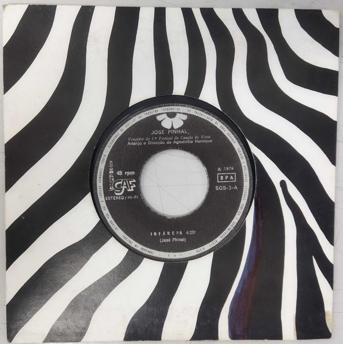 José Pinhal. Single como novo. Capa genérica.