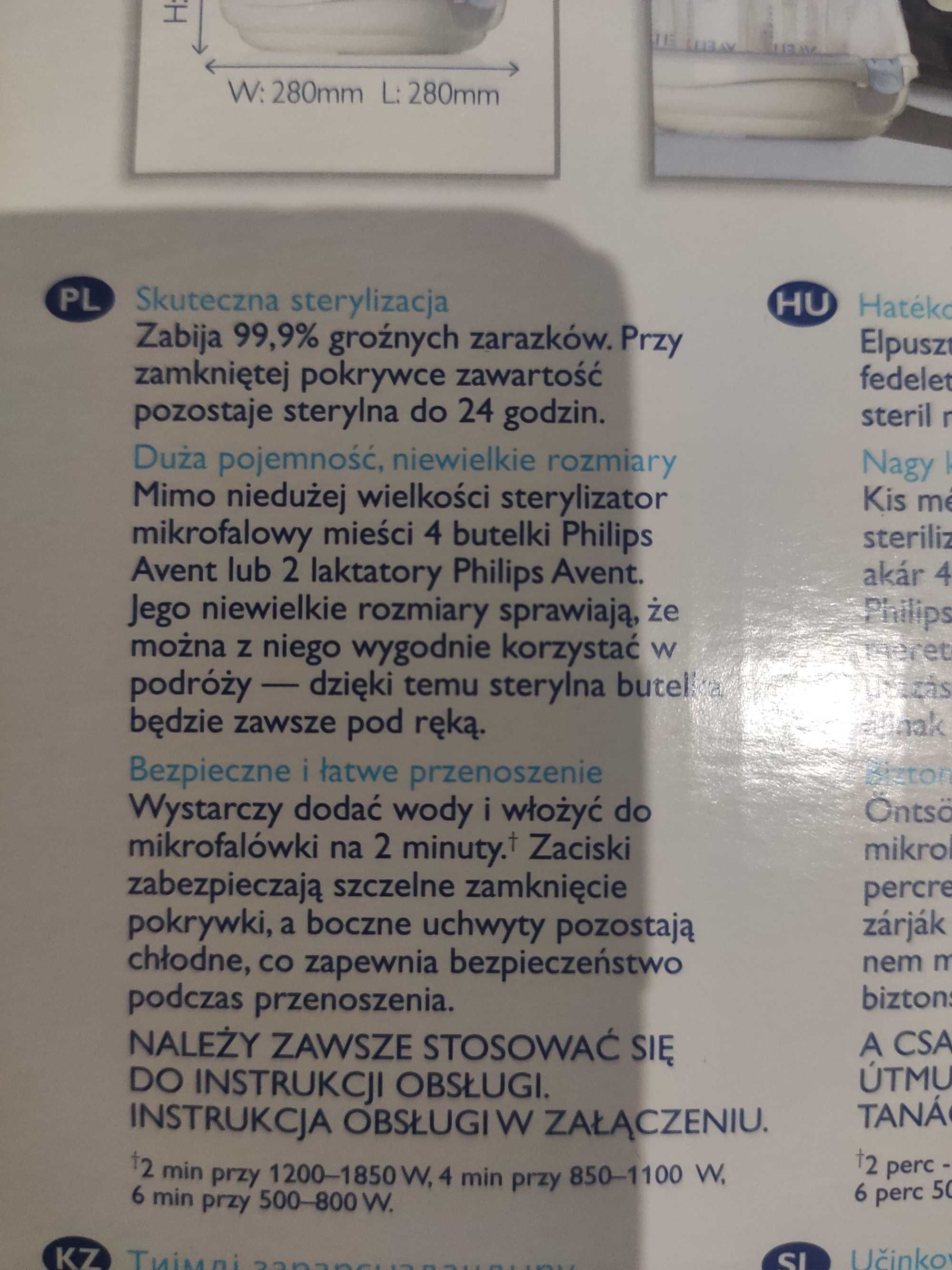 Sterylizator mikrofalowy avent