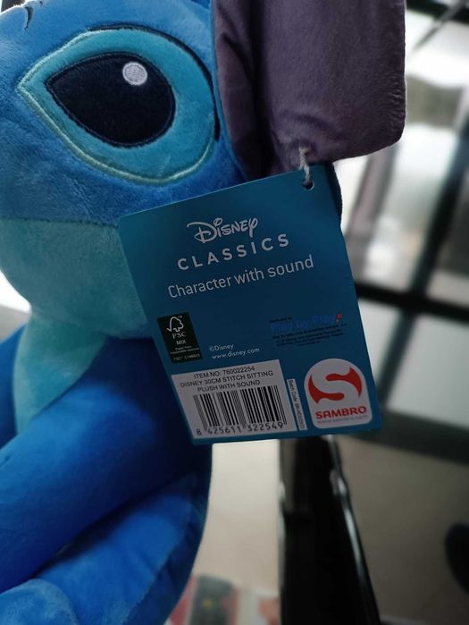 Peluche Lilo e Stitch STITCH 30cm com som