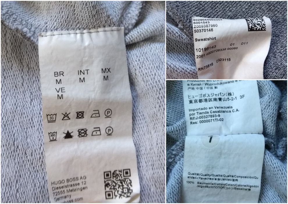 HUGO BOSS серый свитшот кофта Big Logo оригинал M