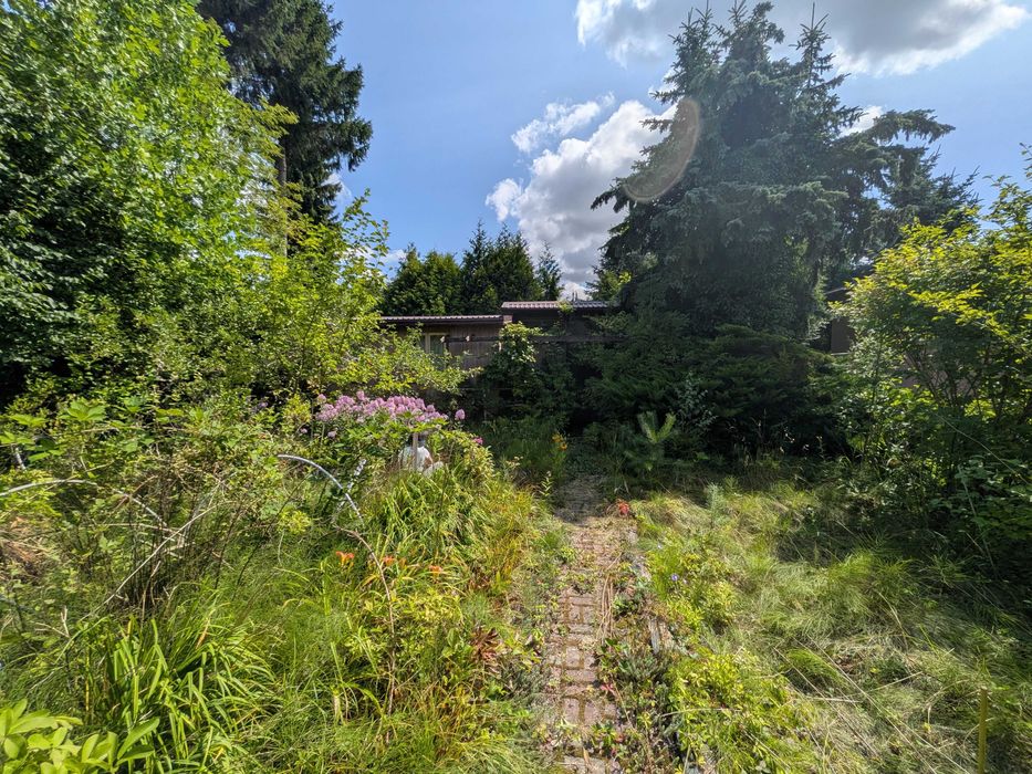 Działka rekreacyjna 300m² z domkiem ROD Komorów, 20 minut od centrum