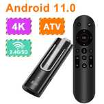 ТВ стік M 98 Y9 2/16 Gb Amlogic S905Y4 пульт з голосовим управлінням.