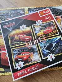 Puzzle cars trefl 4 plus