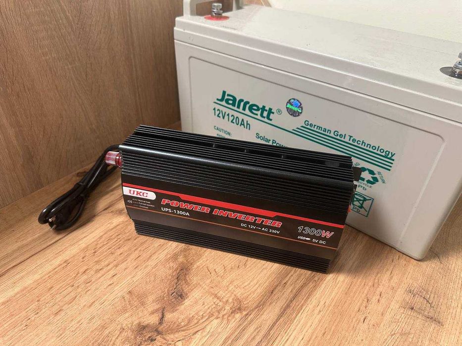 Преобразователь 1300вт Инвертор С зарядкой 12в-220в Для Котлов ДБЖ UPS