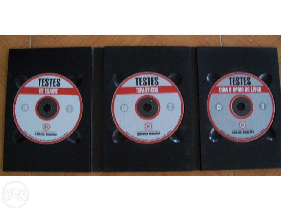 Dvd testes de exame e manual de conducao