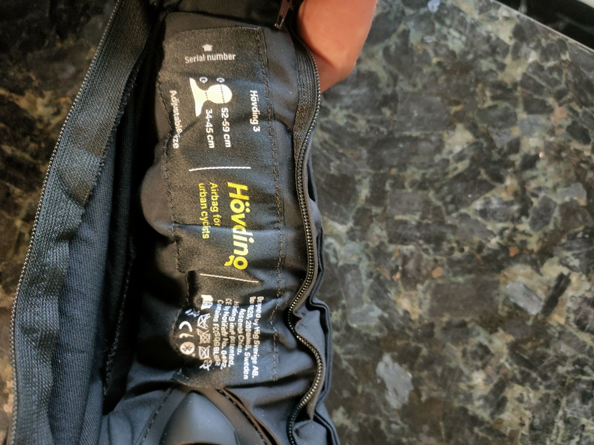 Kask rowerowy airbag