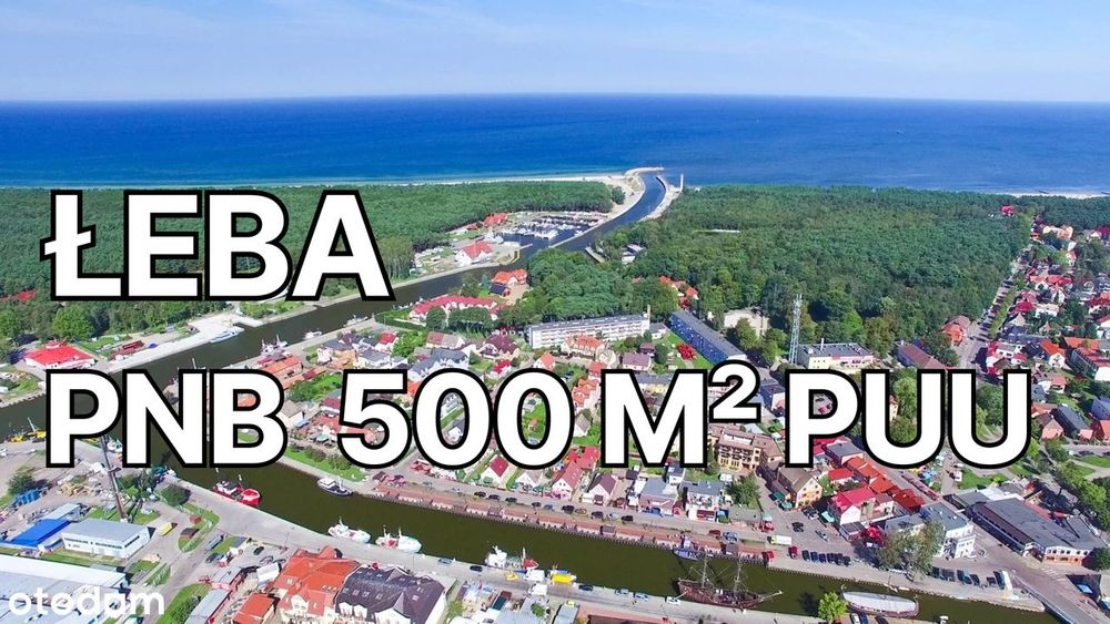 Działka inwestycyjna z prawomocnym PnB – 500 PUU, Łeba
