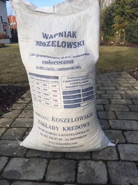 Wapniak Koszelowski wapno Nawozowa  KREDA Granulowana 06A Producent