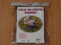Folia przeciwdeszczowa na wózek (głęboki, spacerowy, uniwersalna)