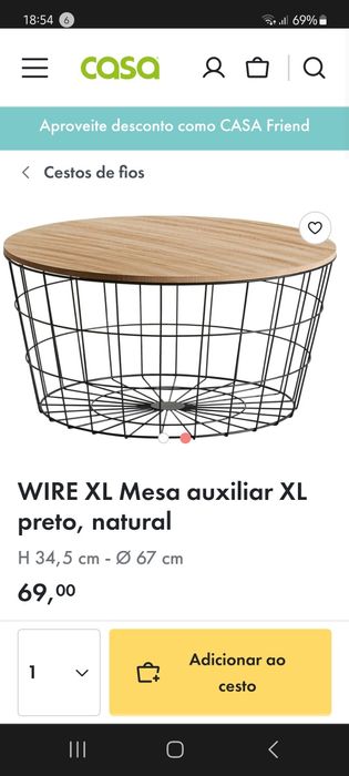 Mesa de centro xl da CASA