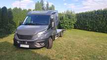 Wynajem autolaweta łóżko wypożyczalnia Iveco Daily laweta