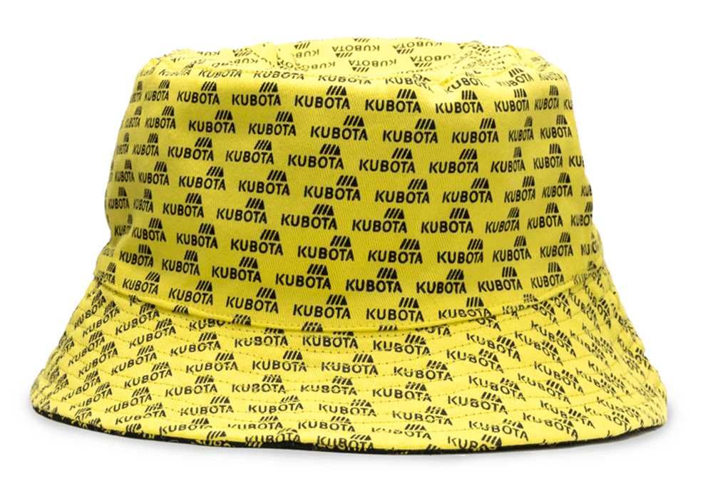 Kapelusz Bucket Hat Kubota Easy Żółty Czarny