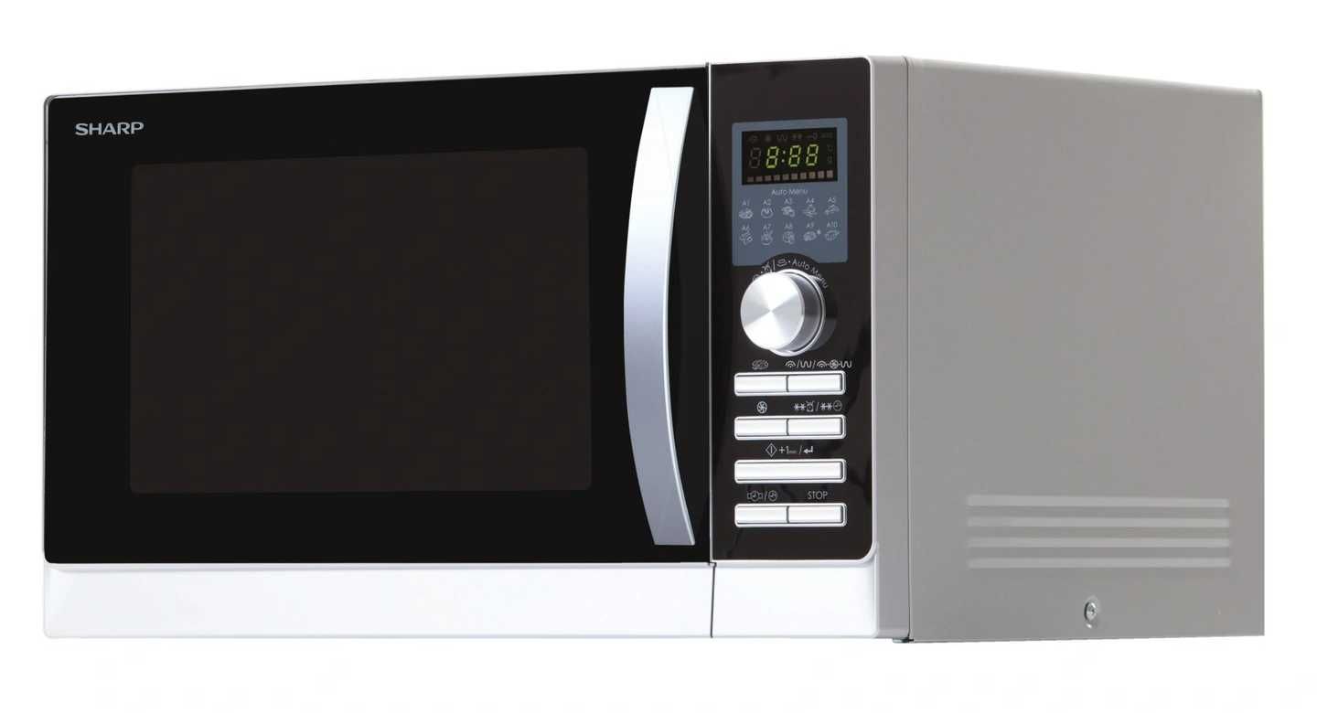 Kuchenka mikrofalowa mikrofalówka SHARP R843INW 25L 1100W GRILL
