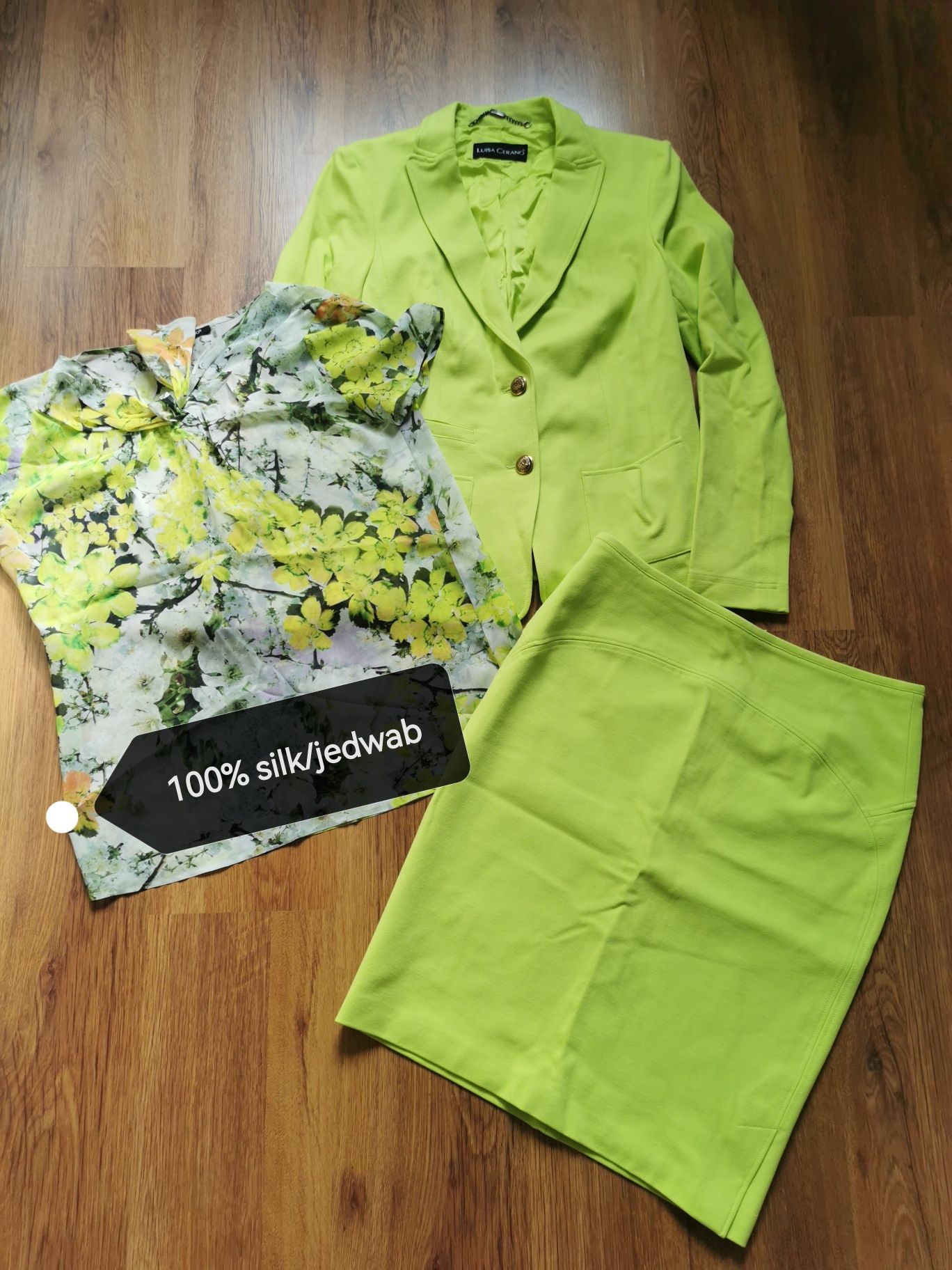 Garsonka garnitur silk jedwab komplet dobry skład