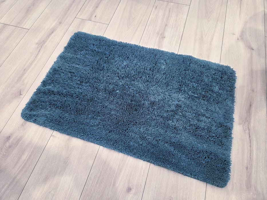 Dwa dywaniki łazienkowe Tchibo 50x80 cm turkus