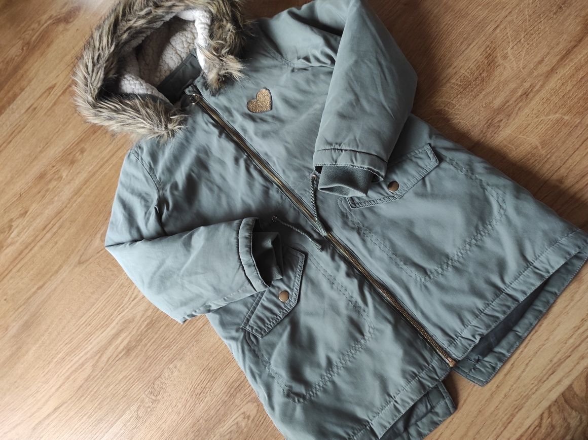 Zimowa kurtka, parka, 140, fajny stan