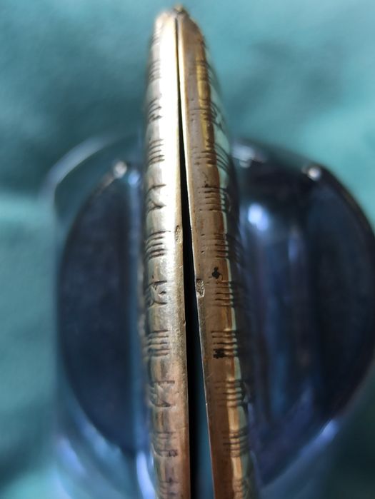 Srebrna papierośnica. Sygnowana. PrzełomXIX/XXw