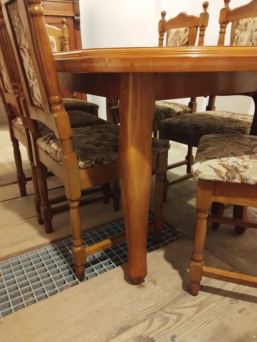 Stół MAX 250 cm + 6 krzeseł. DREWNODowóz do 50 km Gratis