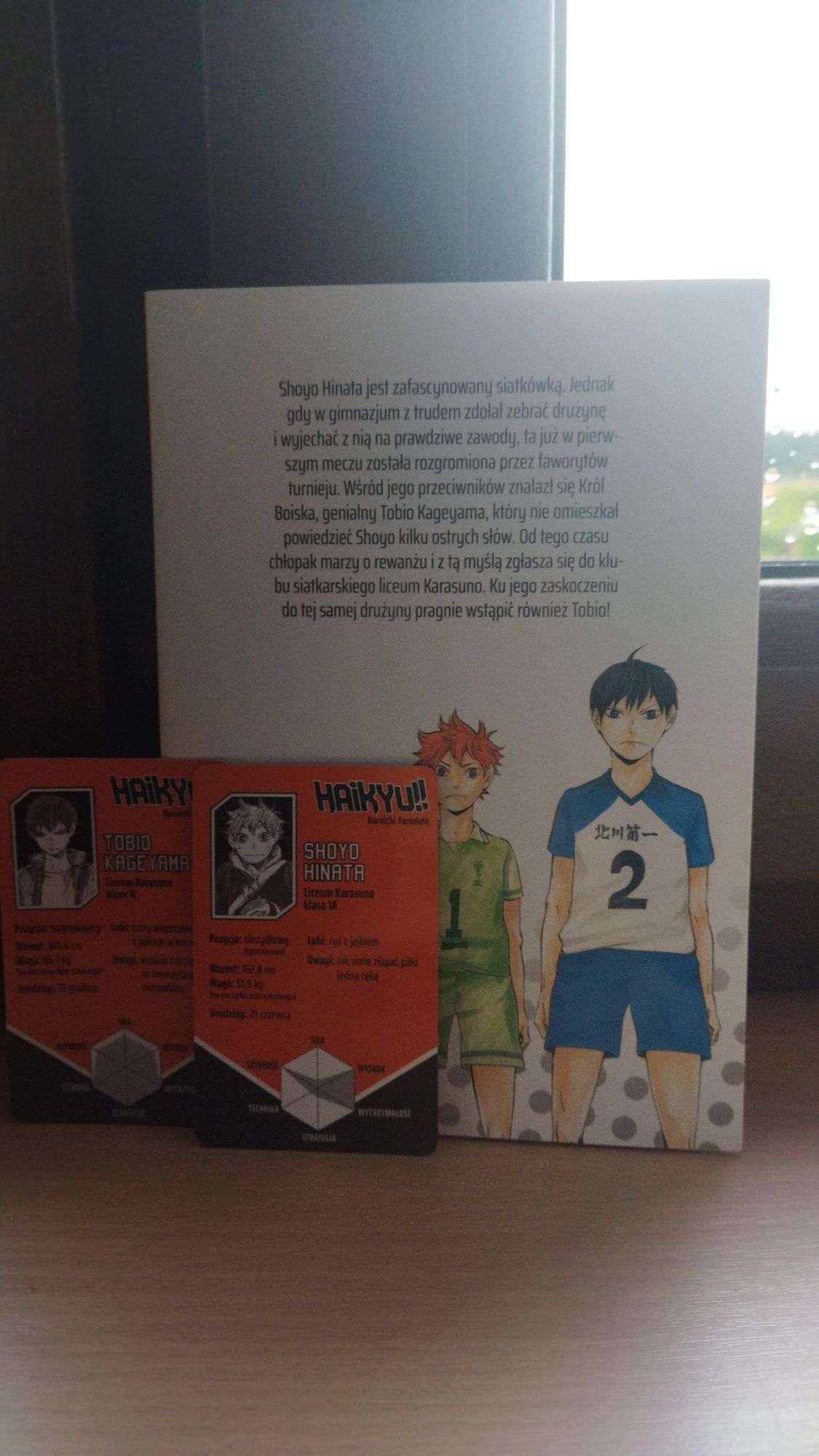 Haikyuu tom 1 z karteczkami