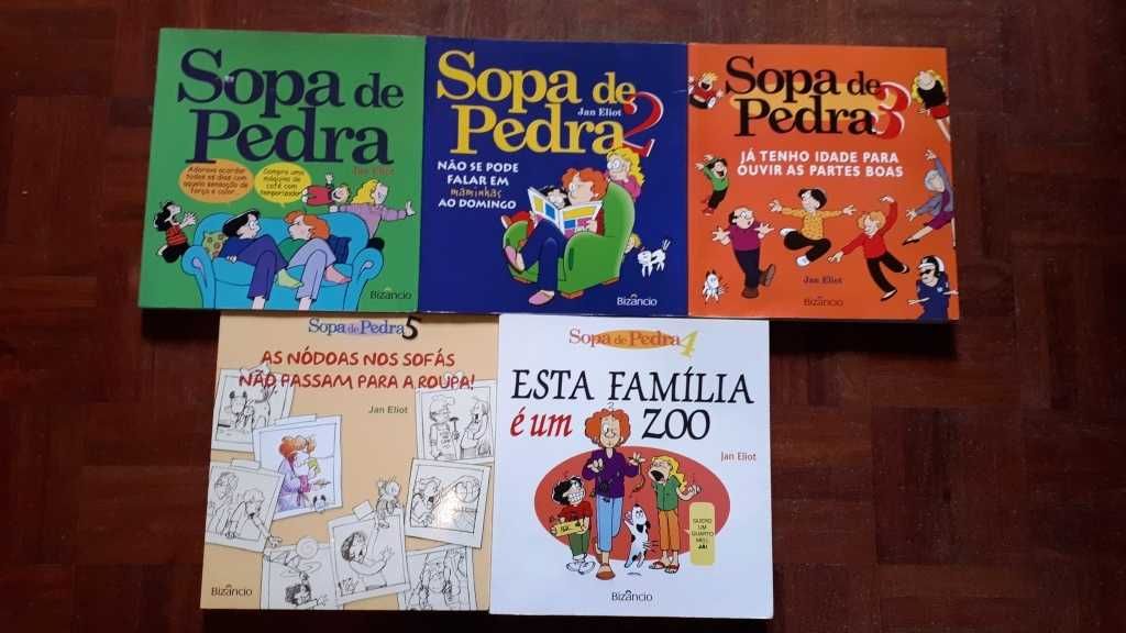 5 livros da Colecção Sopa de Pedra