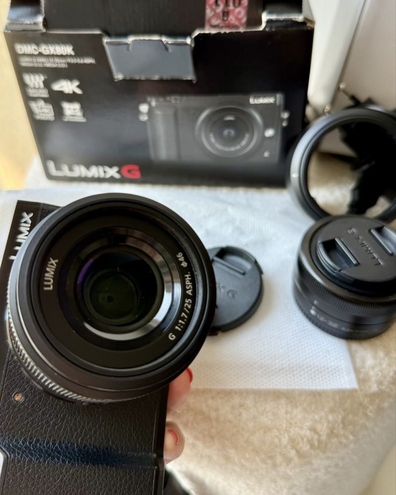 Panasonic Lumix GX80 + 2 об’єктиви (25mm f/1.7 + 12–32mm)