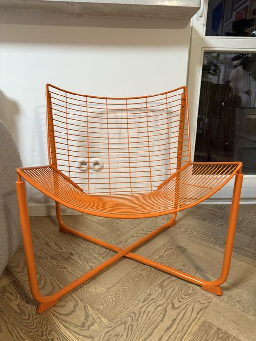 Pomarańczowe krzesło IKEA Skalboda