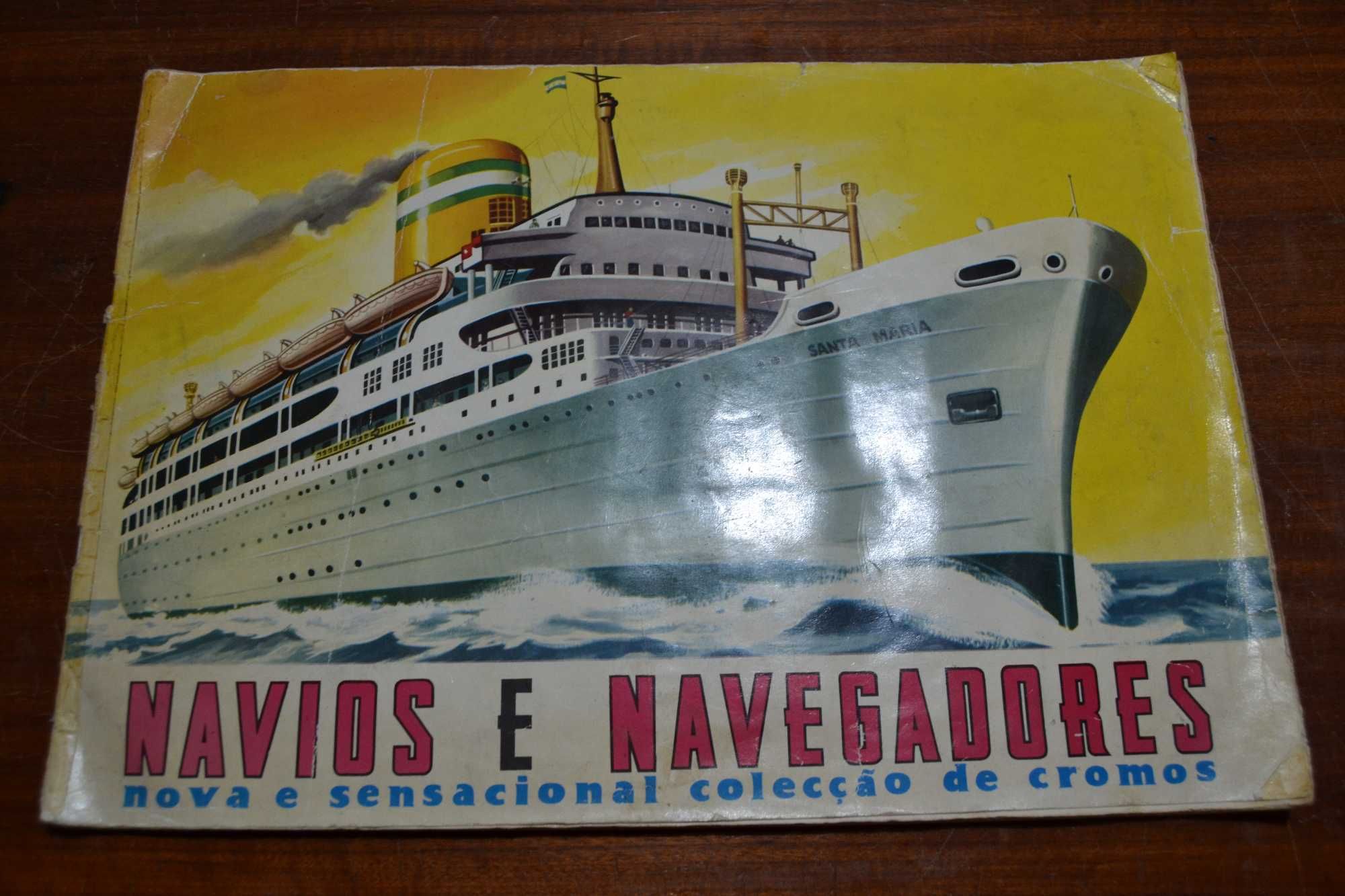 Navios e Navegadores - caderneta de cromos - completa
