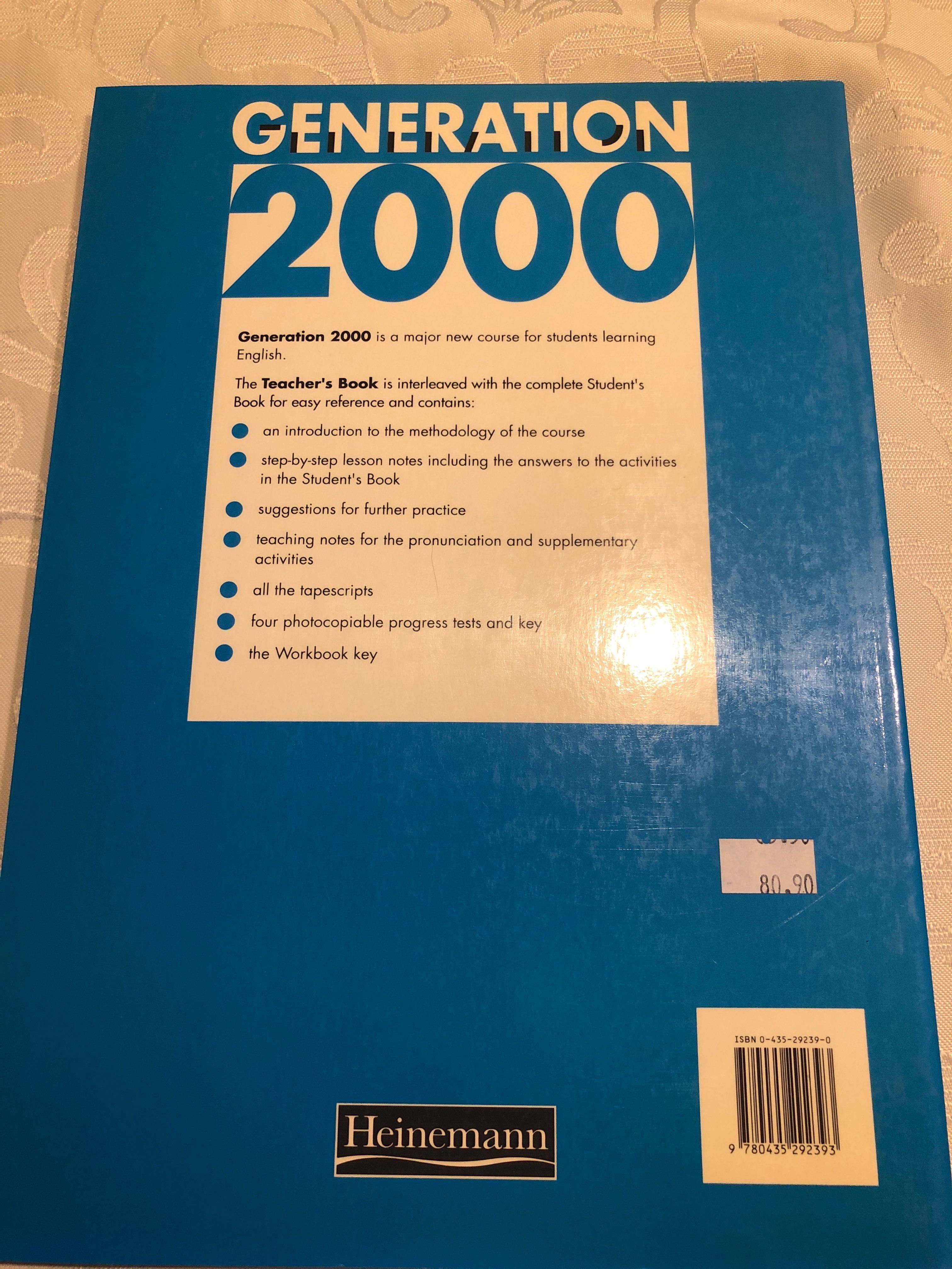 Generation 2000 3 Teacher’s Book