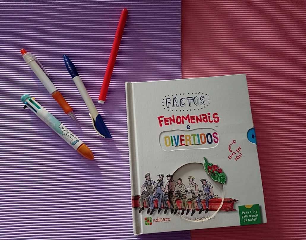 Livro infantil cartonado ”Factos Fenomenais Divertidos” Edicare Lda