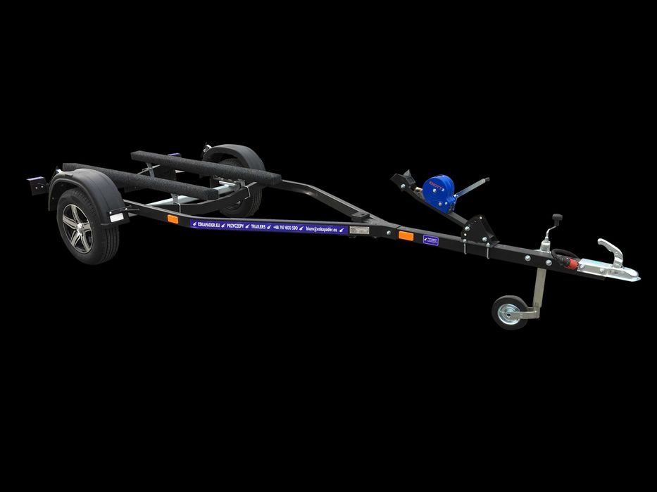 Promocja! Nowa przyczepa pod skuter wodny PP-600, czarna, alufelgi