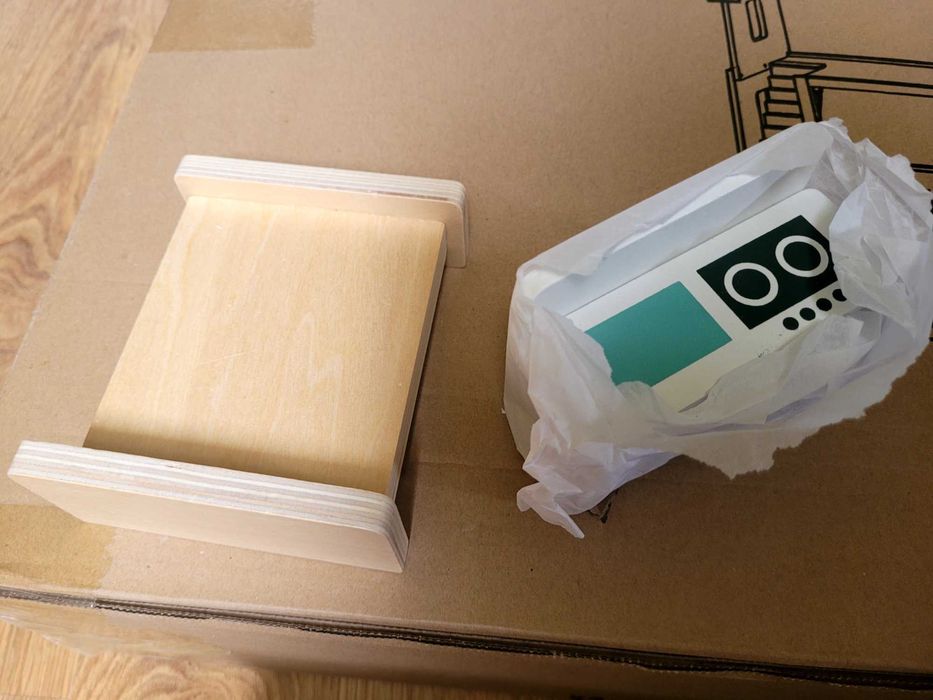 Mamabrum biały drewniany domek dla lalek