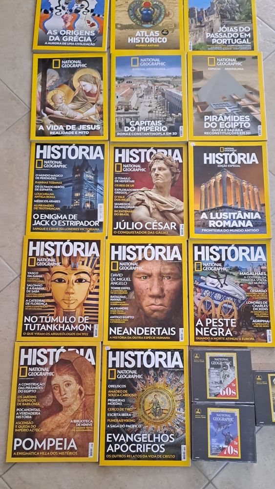Livros revistas e CDs National Geographic