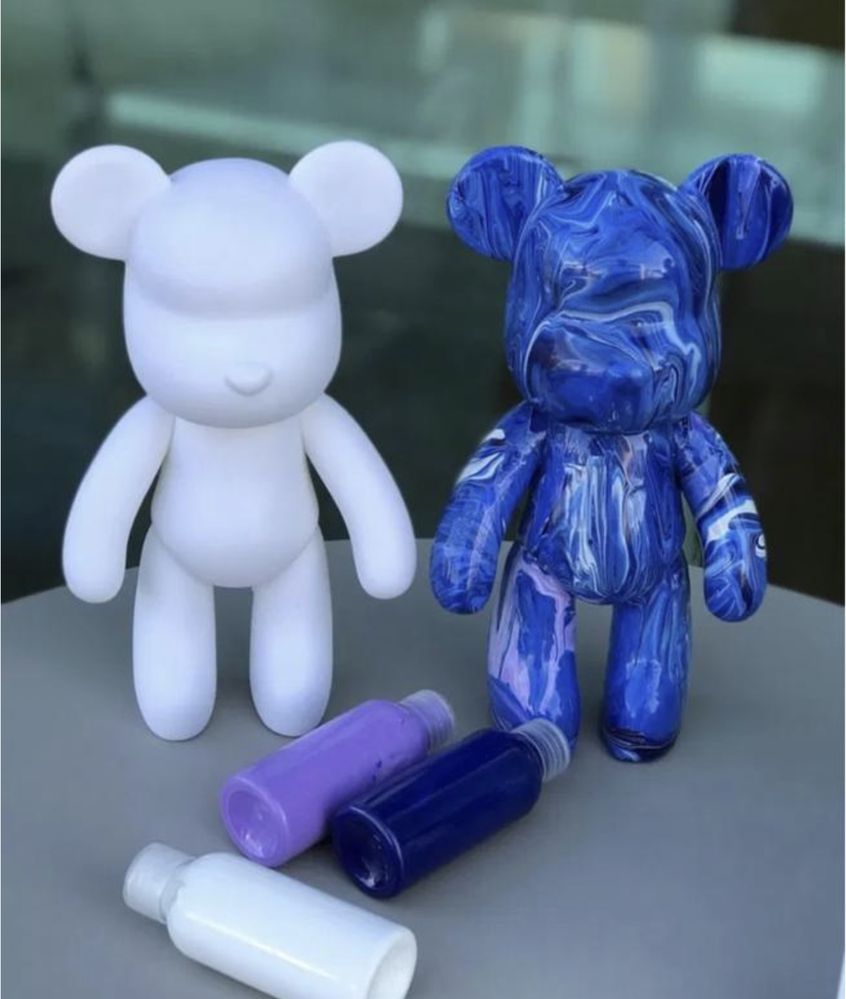 Bearbrick флюїдний ведмедик з фарбами