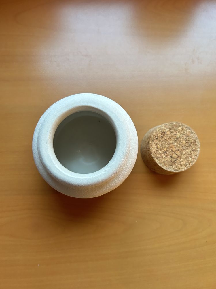 Słoik do miodu ceramiczny gliniany przetwory kuchenne 0,3l
