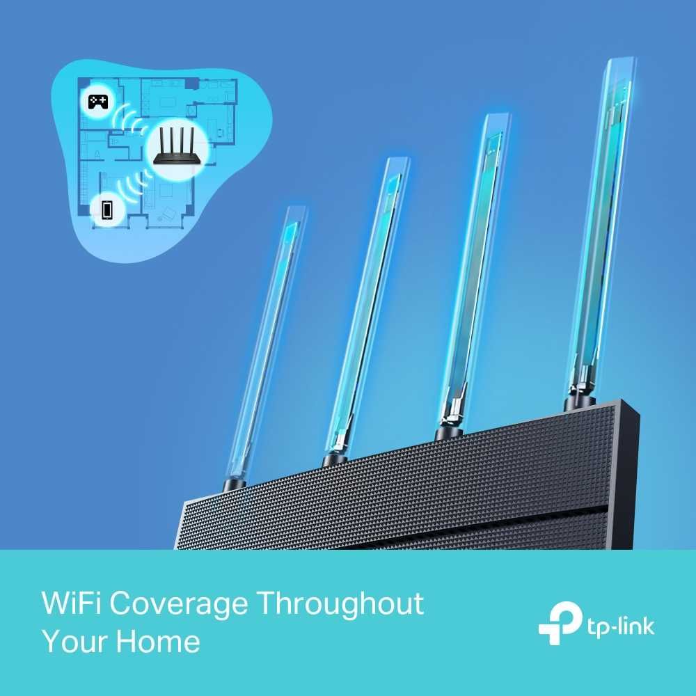 Новый WiFi 6 Гигабитный 5 ГГц Роутер Tp-Link Archer AX12 AX1500