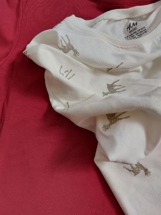 Nowe bluzki H&M komplet 134-140