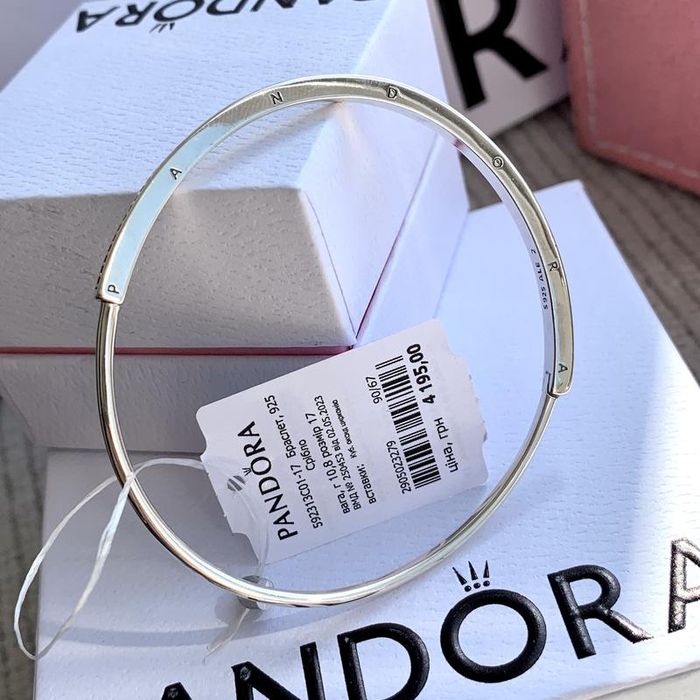 Браслет Пандора оригінальний Бангл I-D Pandora новий срібло 925