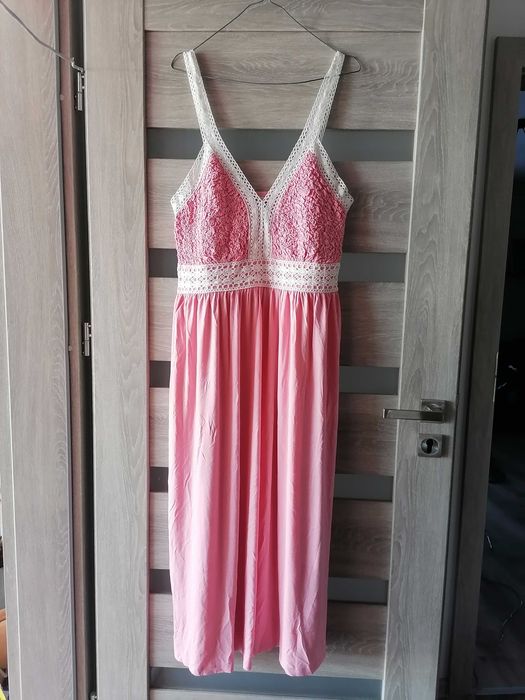 Nowa letnia sukienka maksi boho 44 wiskoza