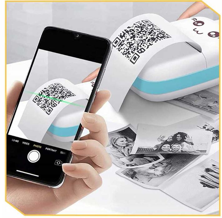 Mini Drukarka Termiczna Drukuś + 21 Rolek Aparat Natychmiastowy OKAZJA