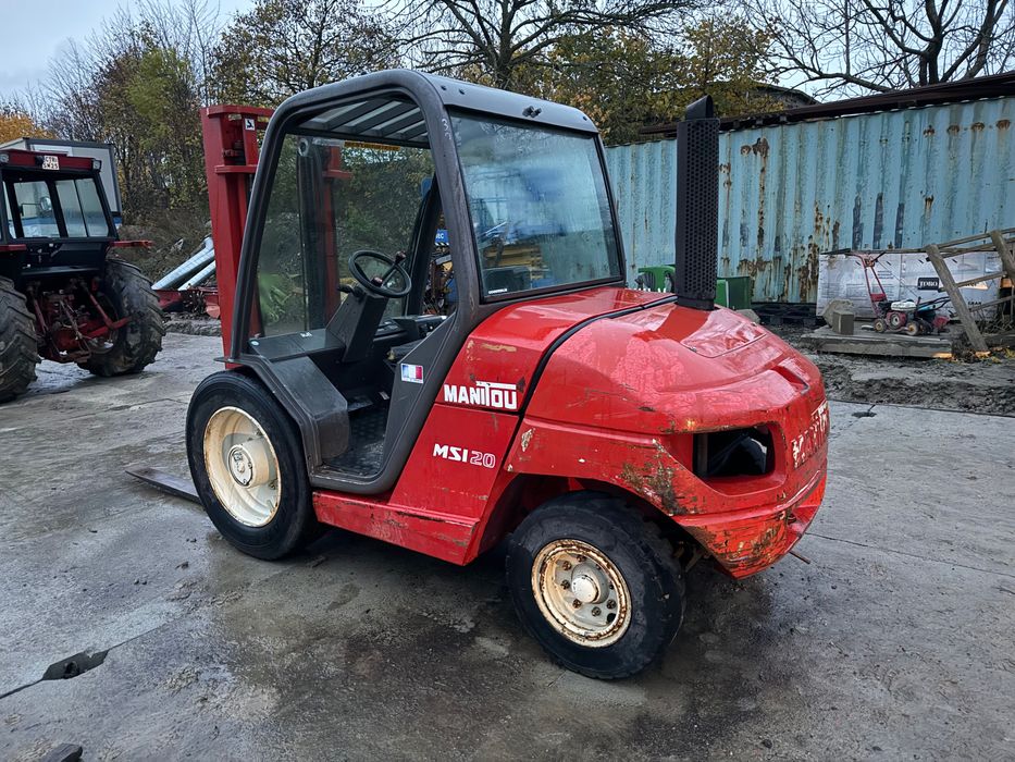 wózek widłowy terenowy MANITOU MSI20 przesuw boczny diesel 2200mth