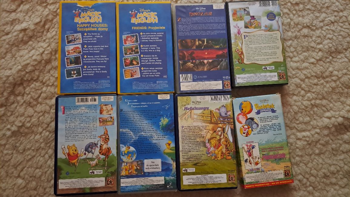 Bajki VHS Walta Disneya  10zł sztuka