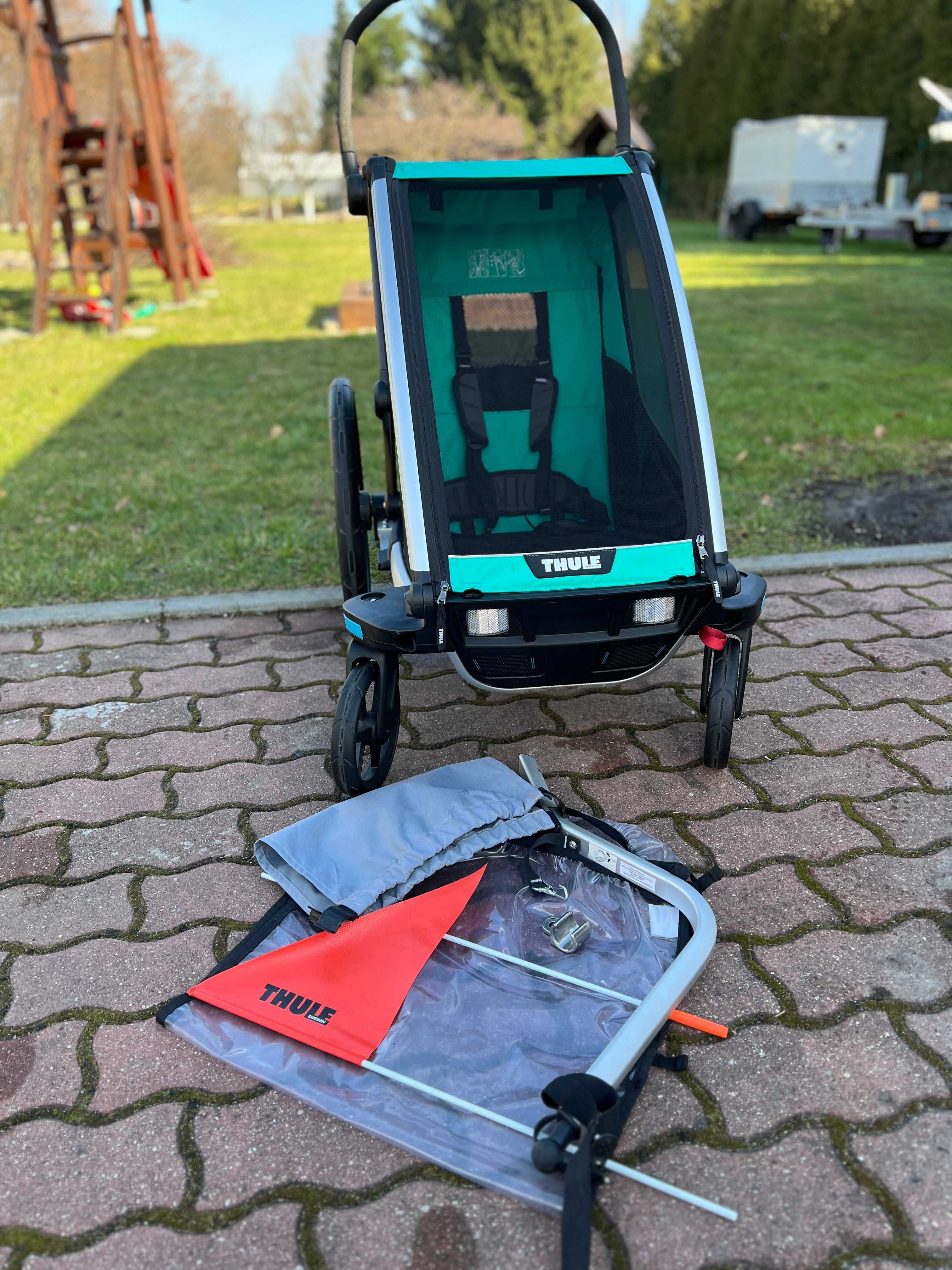 Thule Chariot Lite- przyczepka rowerowa 2w1, wózek biegowy, stan bdb!