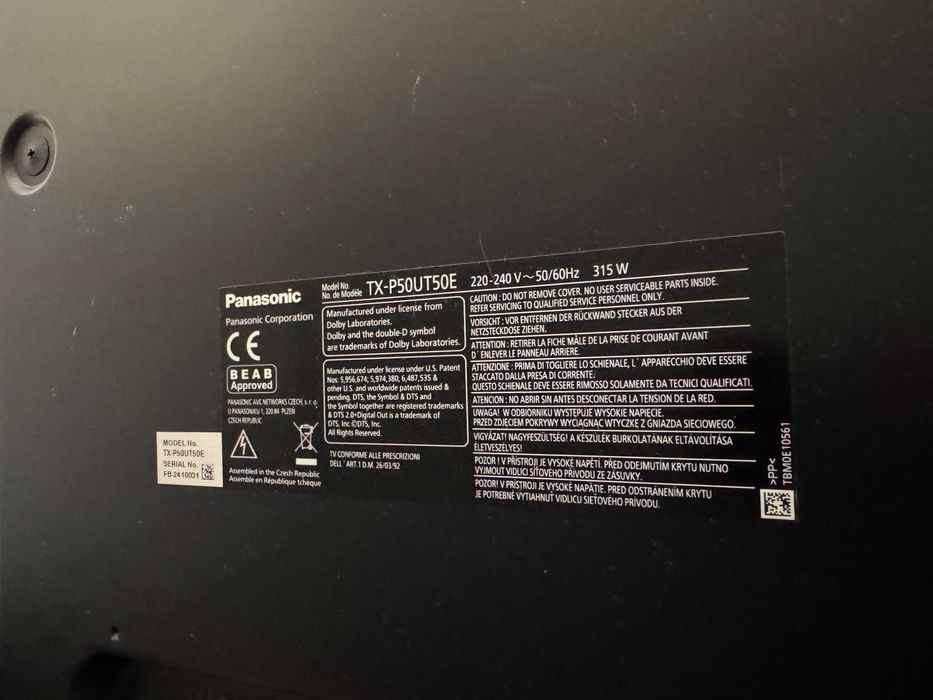 Telewizor plazmowy Panasonic TX-P50UT50E